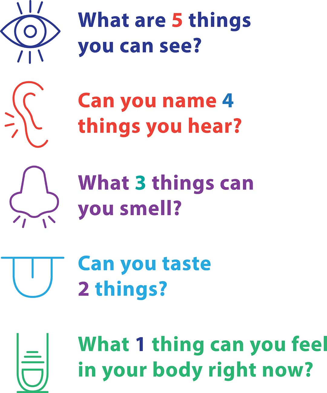 Help children manage stress with the 5 Senses game, from Birthways in Chicago